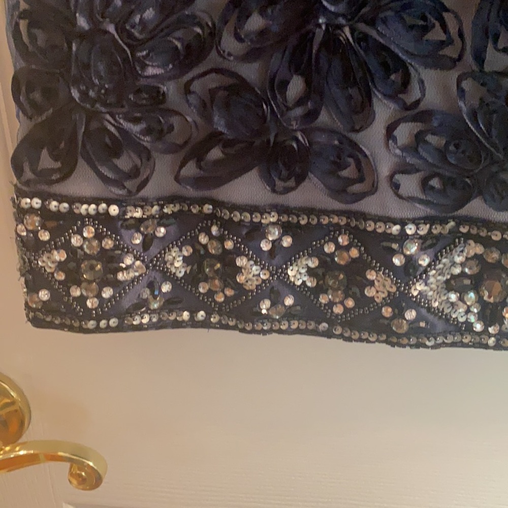 Sue Wong navy cocktail dress - Picture 4 of 7